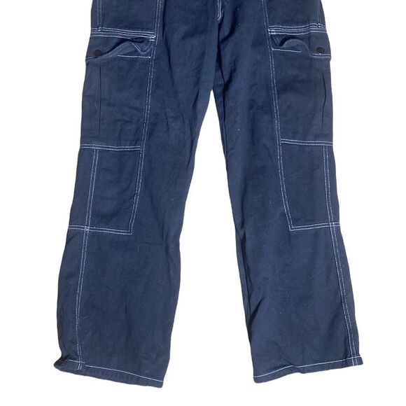 RSQ wide legged cargo pants y2k black high rise jeans - Picture 3 of 5